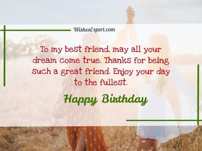 birthday wishes for best friend