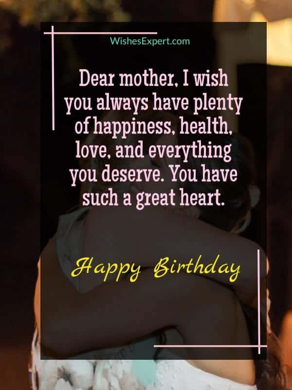 happy birthday mom wishes from daughter