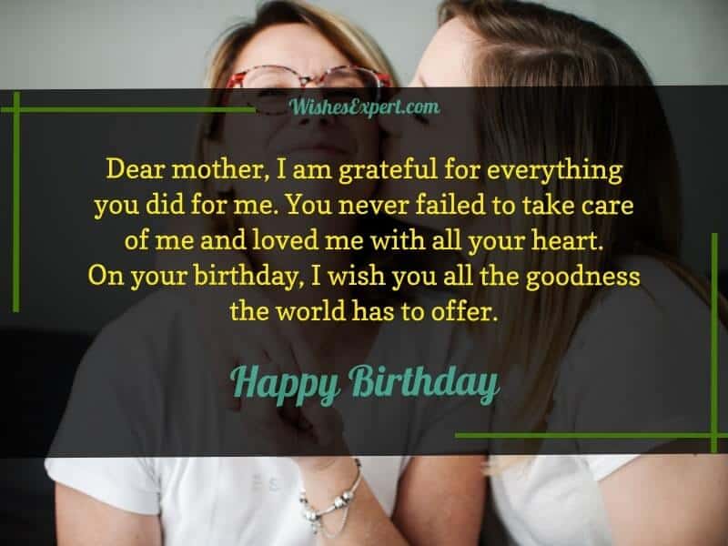 happy birthday mom from daughter