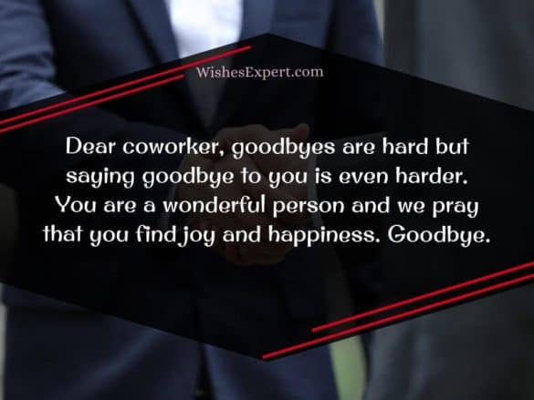 35 Best Farewell Message And Wishes to Coworker