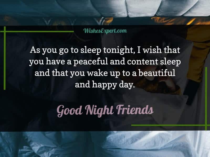 good night friends 