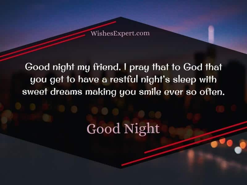 good night quotes for friend