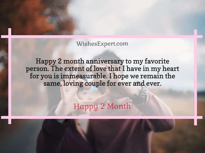 2 month anniversary wishes 