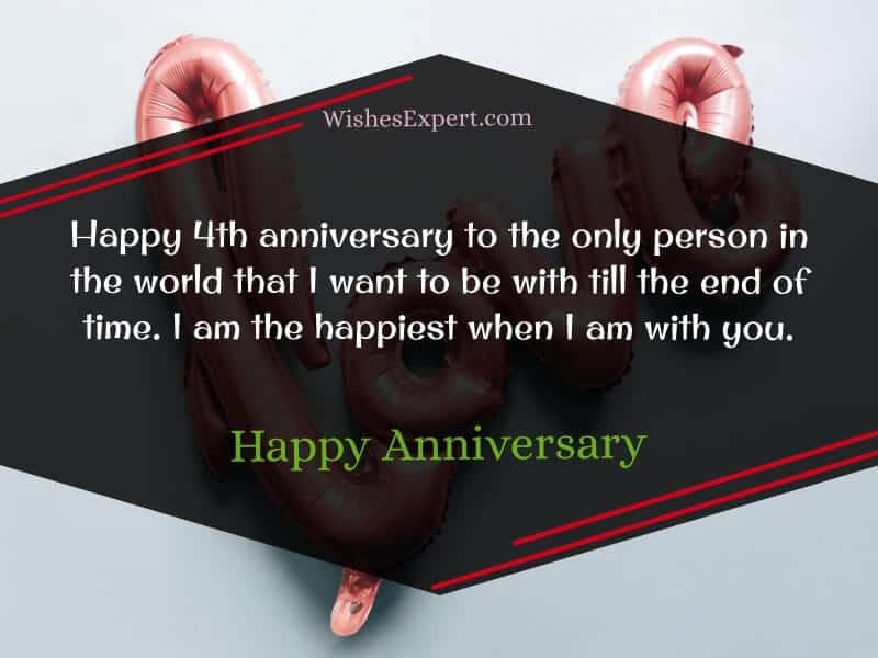 25 Happy 4 Year Anniversary Quotes And Wishes – Wishes Expert