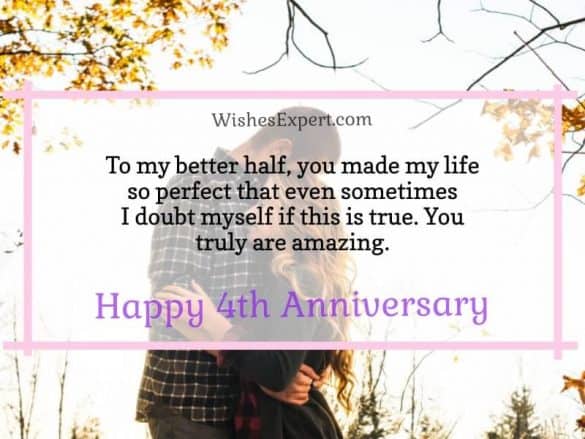 30+ Best Happy 4 Year Anniversary Quotes And Wishes