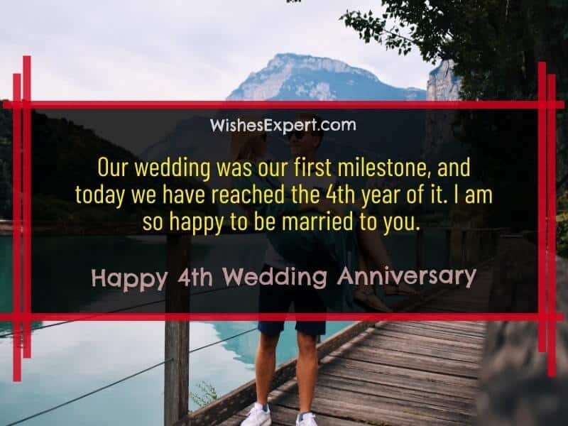 4th Wedding Anniversary Quotes