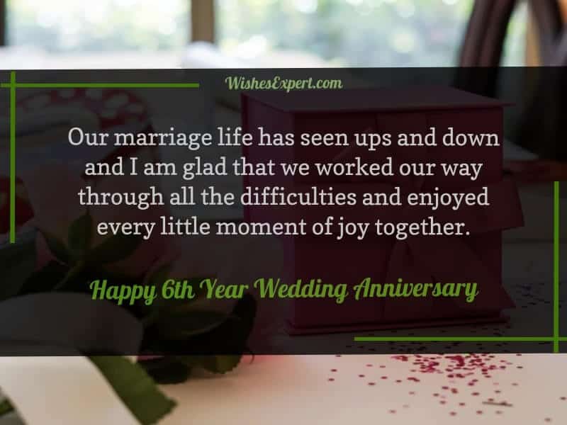 25 Exclusive Happy 6 Year Anniversary Quotes – Wishes Expert