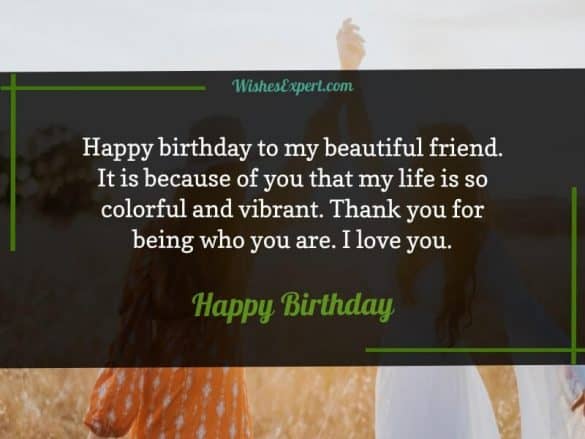 40+ Cute Happy Birthday Beautiful Friend Wishes With Images