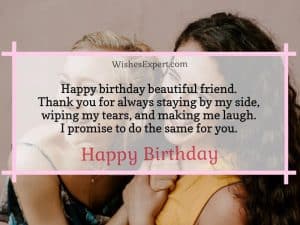 40+ Cute Happy Birthday Beautiful Friend Wishes With Images