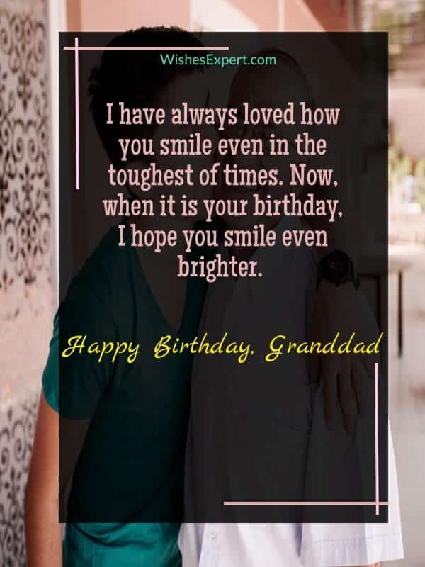 Birthday Wishes for Granddad