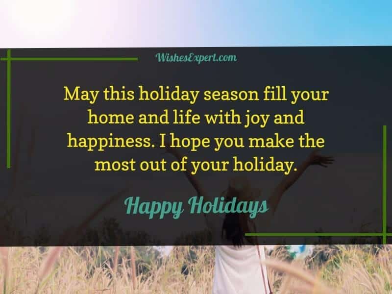Happy Holiday Message
