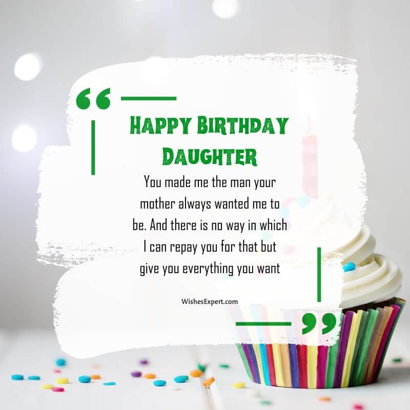Blessing Birthday Wishes for Daughter from Dad