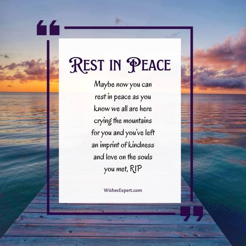 Rest in peace quotes And messages