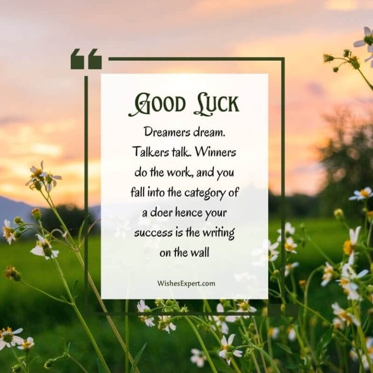 45+ Good Luck Quotes, Wishes And Messages