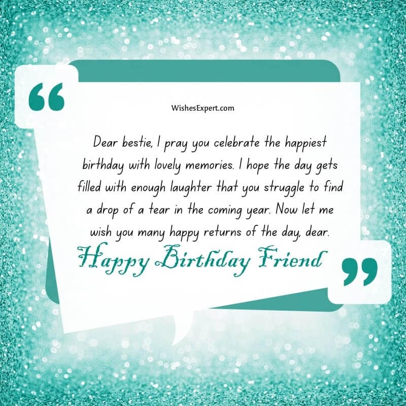 best Birthday Wishes for Best Friend