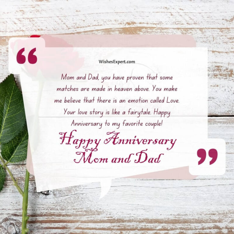 58+ Best Happy Anniversary Wishes For Mom And Dad