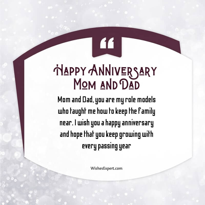 Best Happy Anniversary Wishes for parents