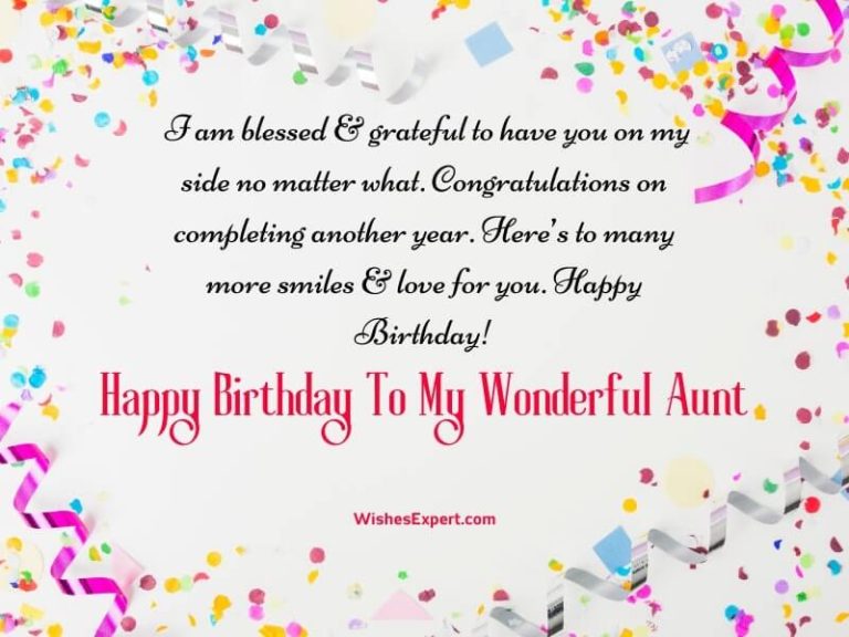 55+ Sweet Birthday Wishes for Aunt