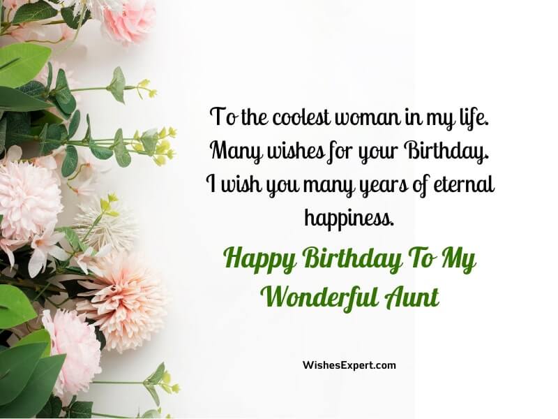 Happy Birthday wishes for Aunt