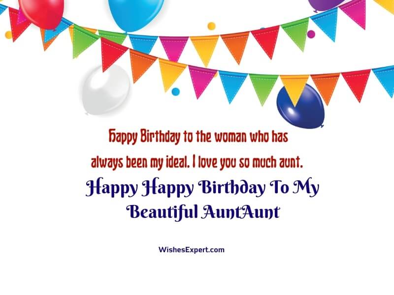 Birthday wishes for Aunt
