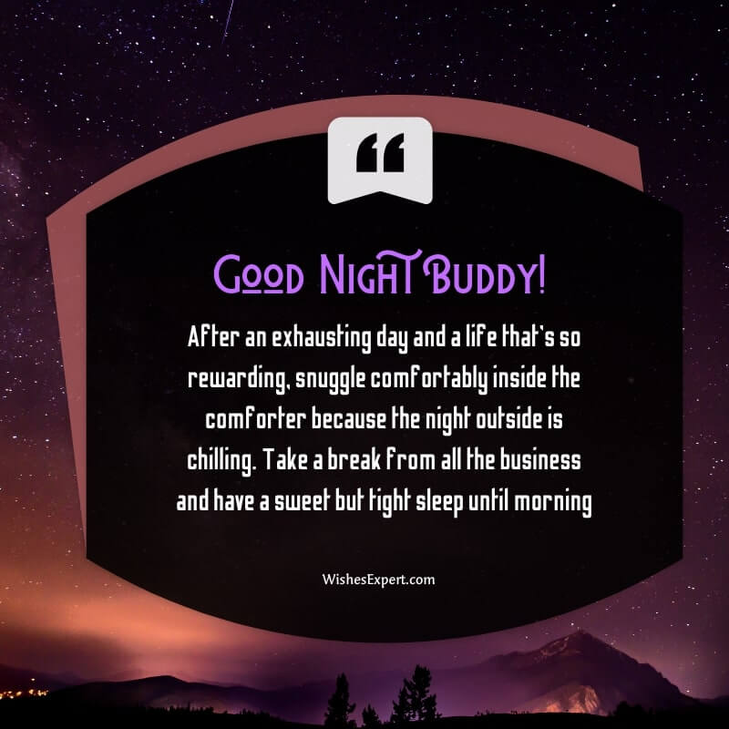 Good night messages for friend