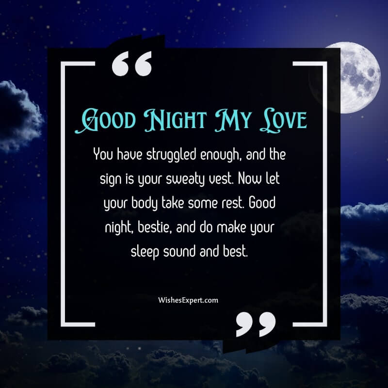 Good night quotes for friend