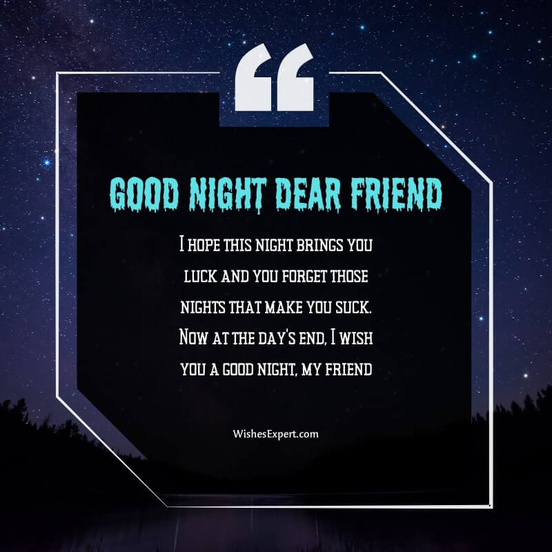 Good night texts for friend
