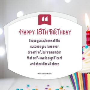 55+ Best Happy 18th Birthday Wishes and Messages