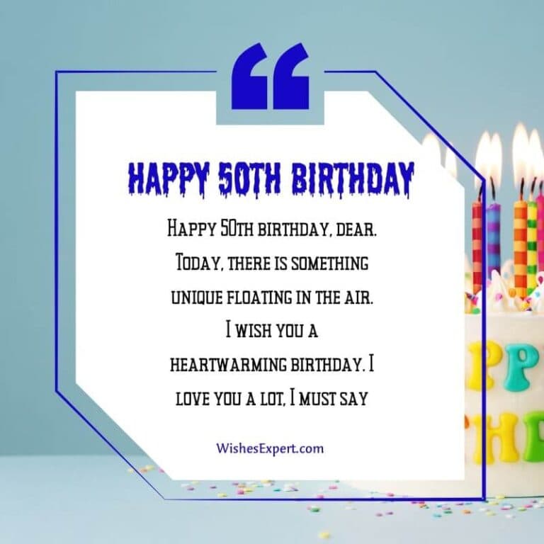 50+ Best Happy 50th Birthday Wishes and Messages