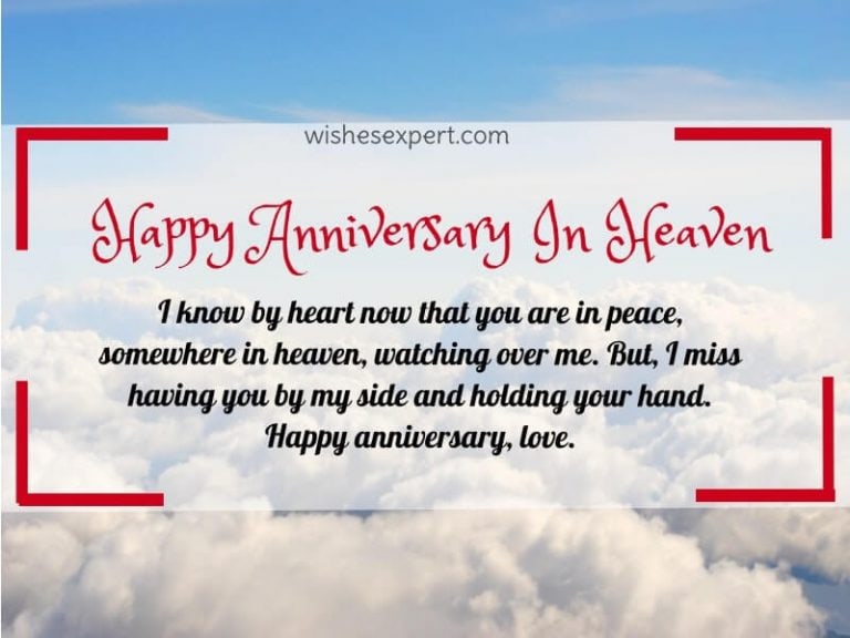 30 Happy Anniversary in Heaven Wishes