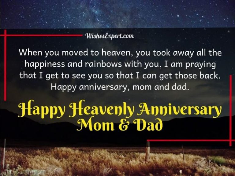 30 Happy Anniversary in Heaven Wishes