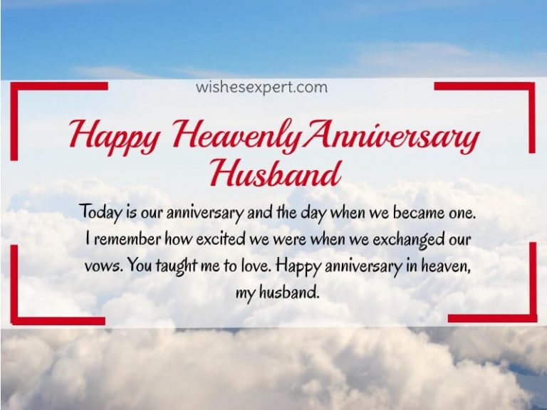 Anniversary Message For Husband In Heaven