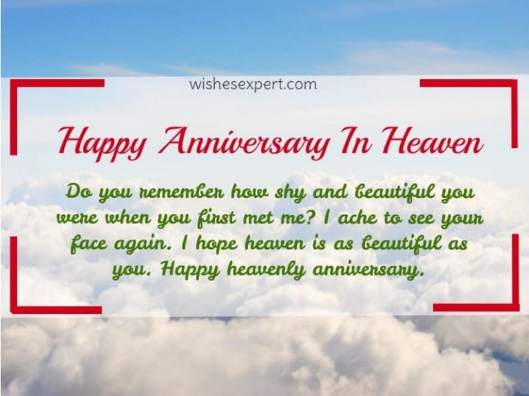Happy heavenly anniversary