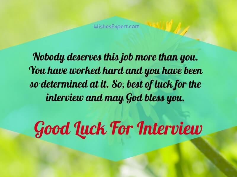 good luck quotes for new job interview