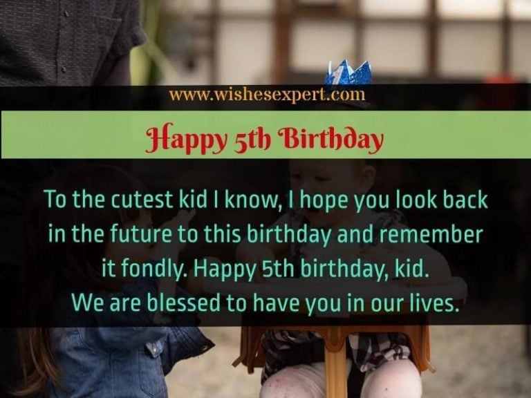 35 Sweet 5th birthday Wishes For 5 Years Old