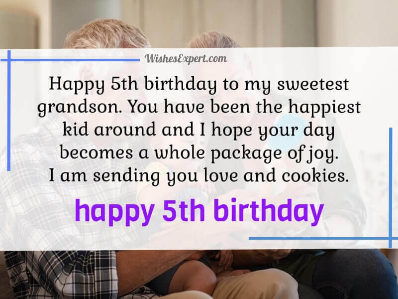 35 Sweet 5th birthday Wishes For 5 Years Old