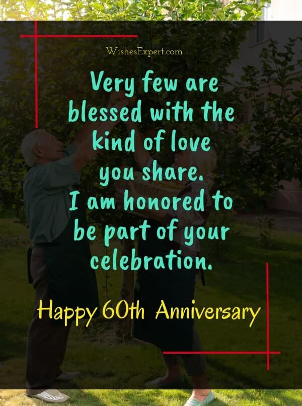 What To write in card for 60th anniversary