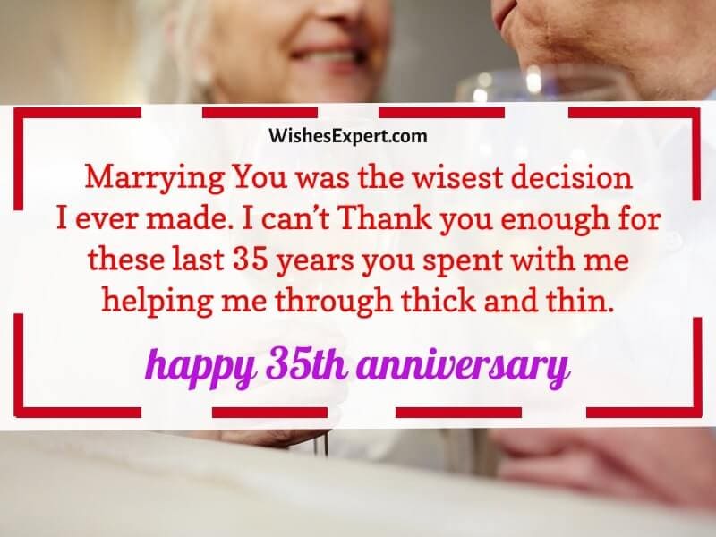 35th Wedding Anniversary