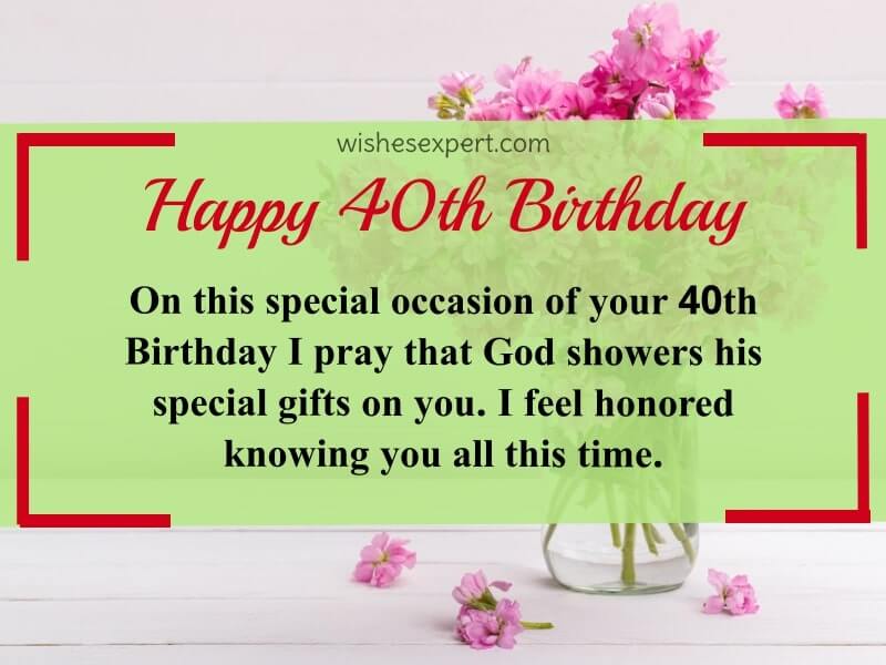 40th Birthday Wishes