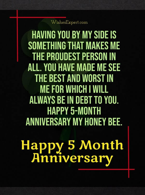 25+ Happy 5 Month Anniversary Wishes For Him or Her – Wishes Expert