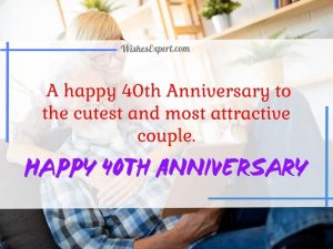 65 Happy 40th Anniversary Wishes - Ruby Anniversary