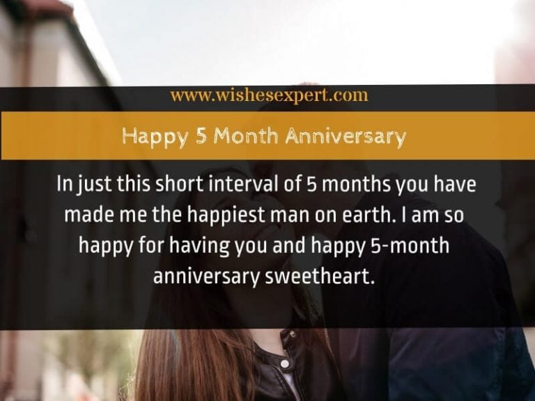 happy 5 month anniversary message