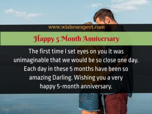 25+ Happy 5 Month Anniversary Wishes For Him or Her