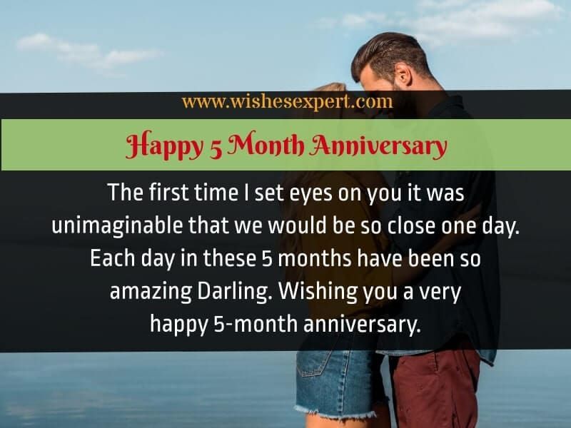 happy 5 month anniversary wishes for wife