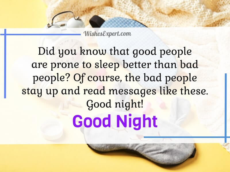 funny good night messages