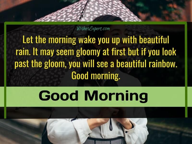 rainy good morning messages