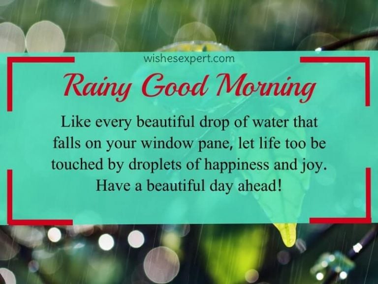 good morning rainy day