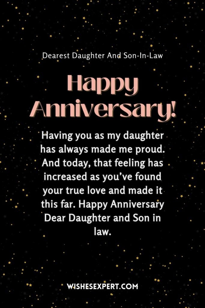 30+ Anniversary Wishes For Daughter And Son In Law