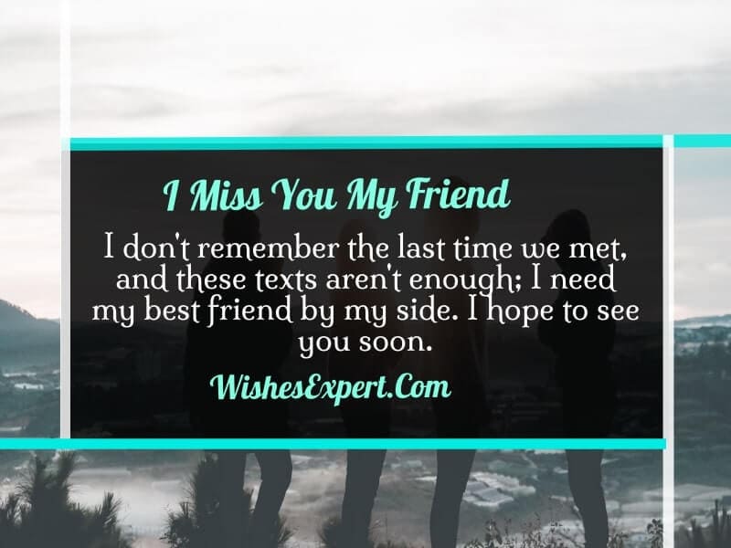 Miss You Friend