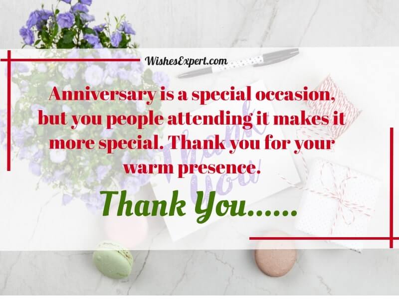 Thank You For Anniversary Wishes